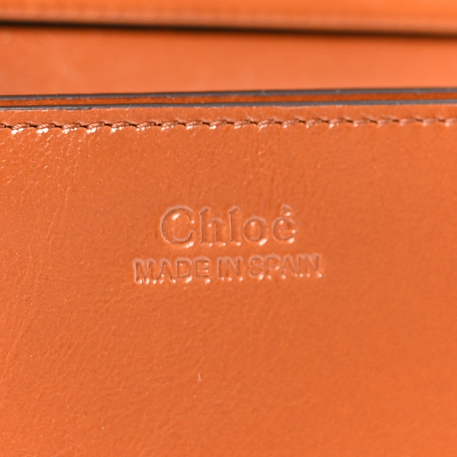 Chloe Calfskin Iconic Flap Wallet On Chain Clay Brown 6 of 10