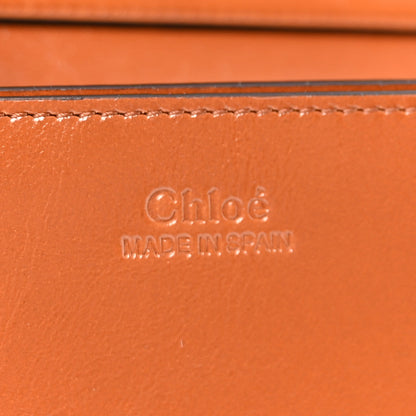 Chloe Calfskin Iconic Flap Wallet On Chain Clay Brown 6 of 10
