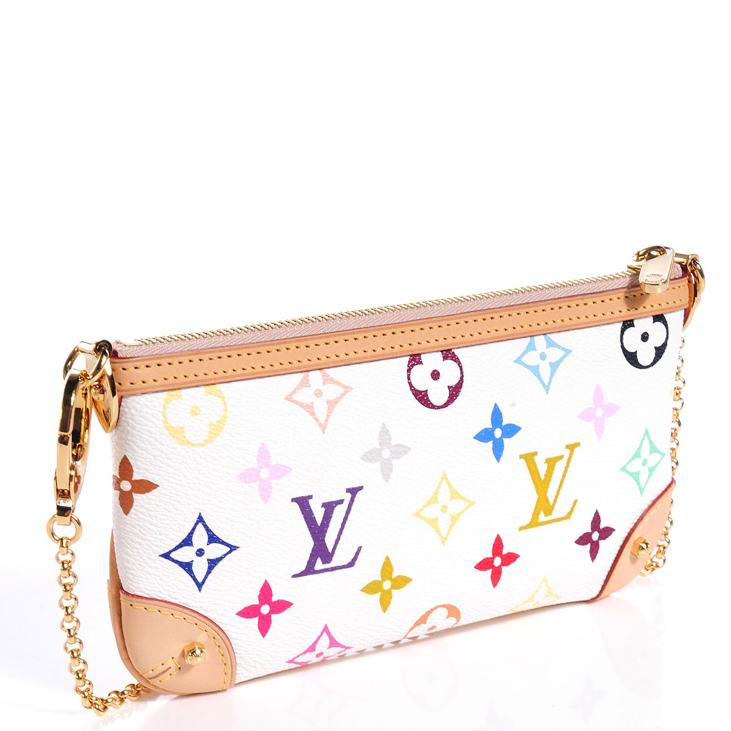 Louis Vuitton Monogram Multicolor Pochette Milla MM White 4 of 8