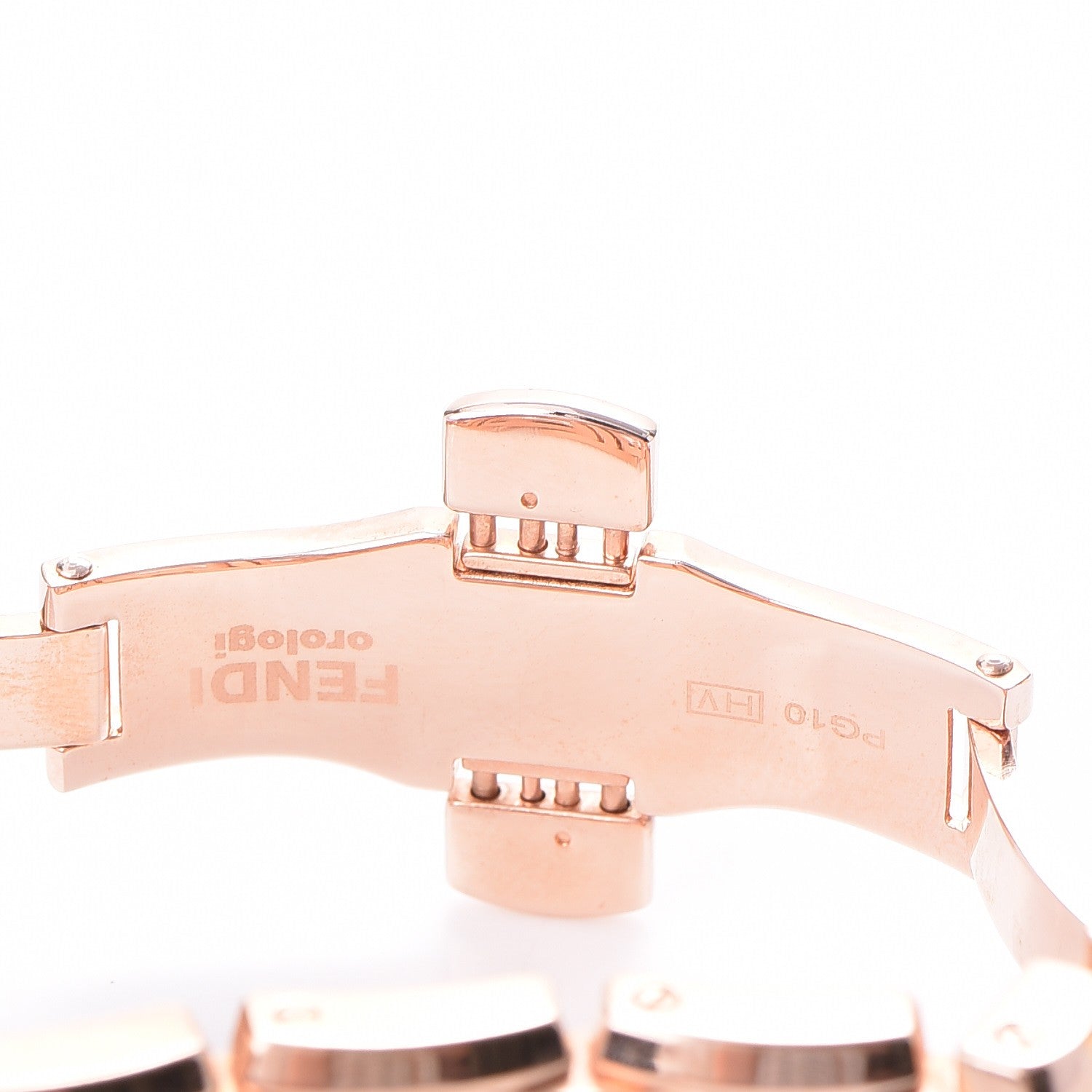 Fendi Stainless Steel 25mm Forever Tank Quartz Watch Rose 9 of 10
