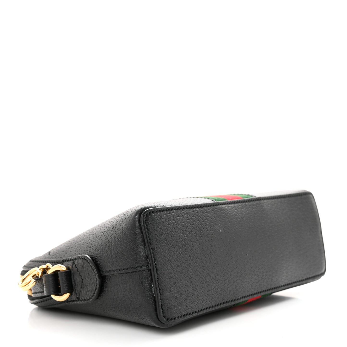 Calfskin GG Web Small Ophidia Dome Shoulder Bag Black