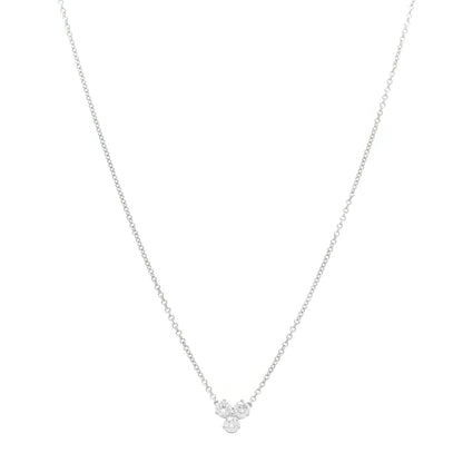 Tiffany Platinum Diamond .30ctw Aria Pendant Necklace 1 of 6