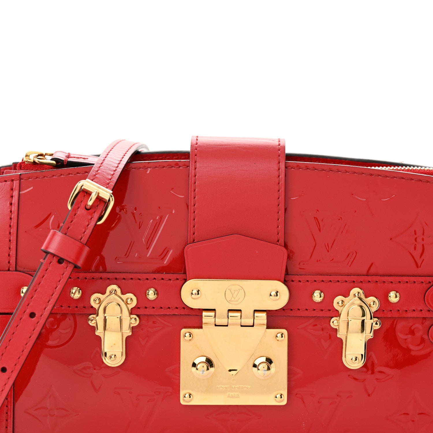 Louis Vuitton Vernis Trunk Clutch Cherry 7 of 11