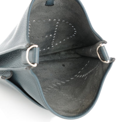 Hermes Taurillon Clemence Evelyne III PM Bleu Orage 5 of 8