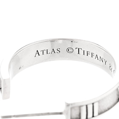 Tiffany Sterling Silver Atlas Hoop Earrings 4 of 5