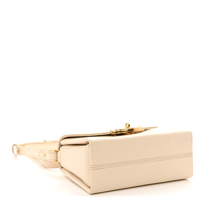 Mulberry High Gloss Calfskin Lana Small Top Handle Eggshell 4 of 11