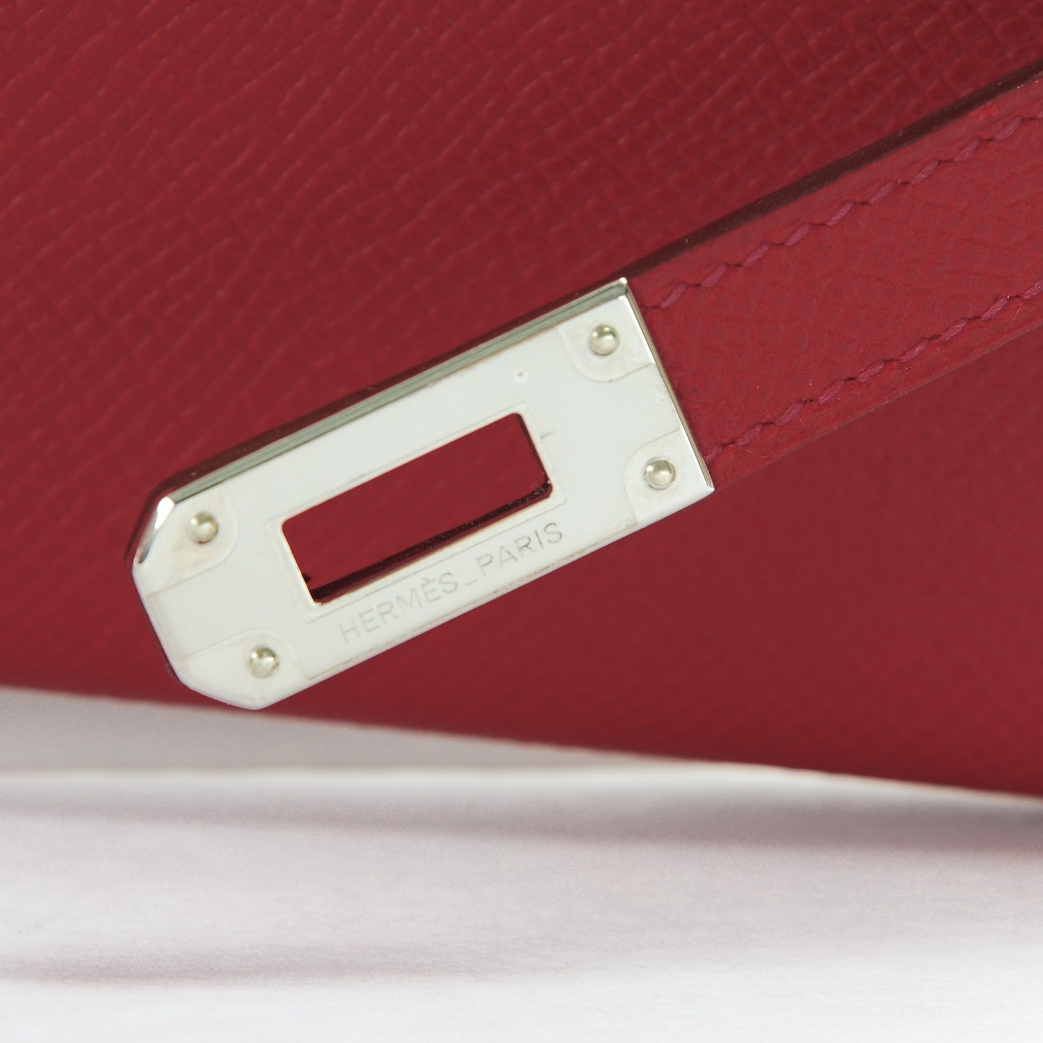 Hermes Epsom Kelly Longue Wallet Rouge Vif 8 of 10