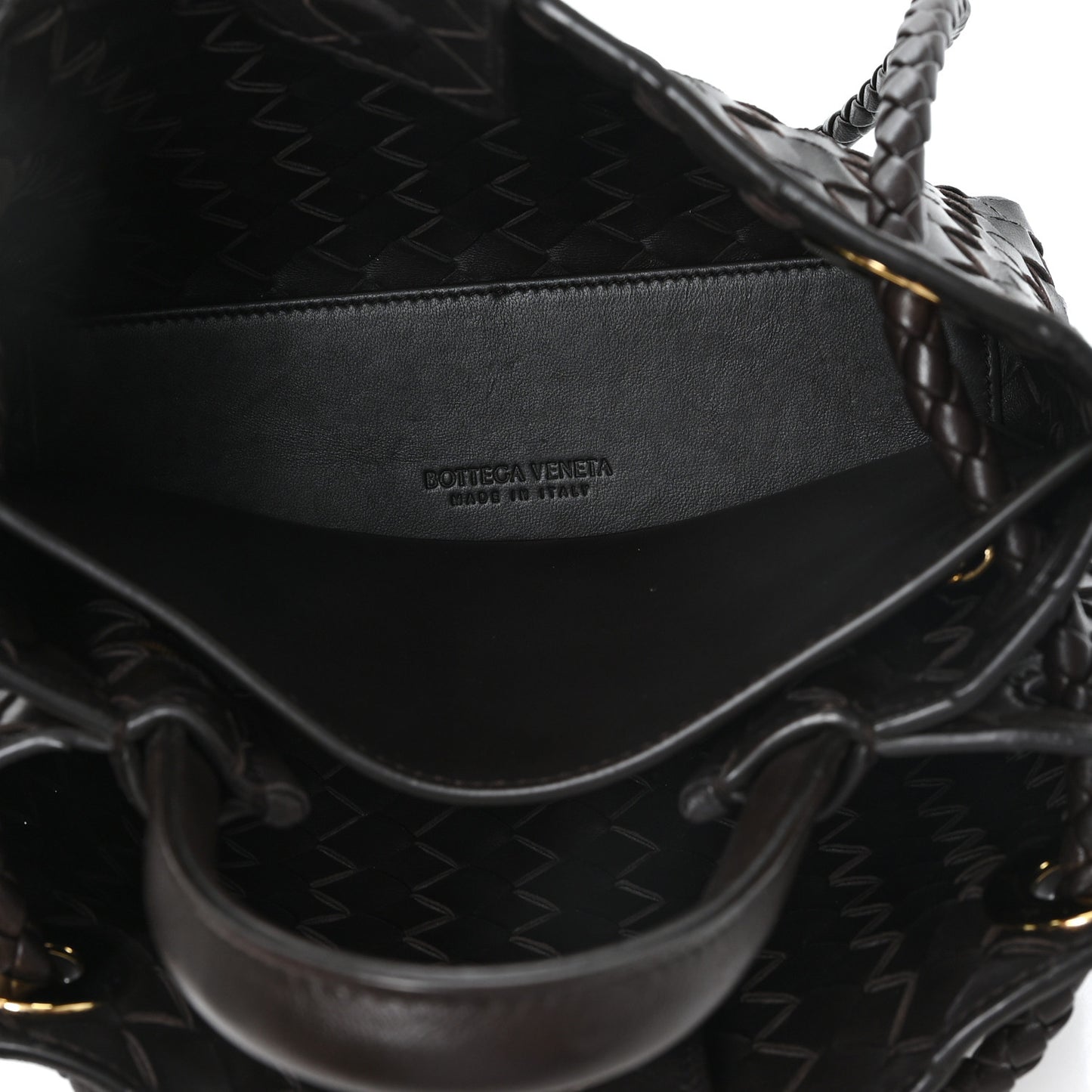 Nappa Intrecciato Small Andiamo Shoulder Bag Fondant