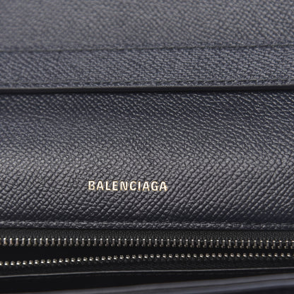 Balenciaga Signature Grained Calfskin Logo S Ville Day Bag Bleu Tempete Jaune 8 of 12