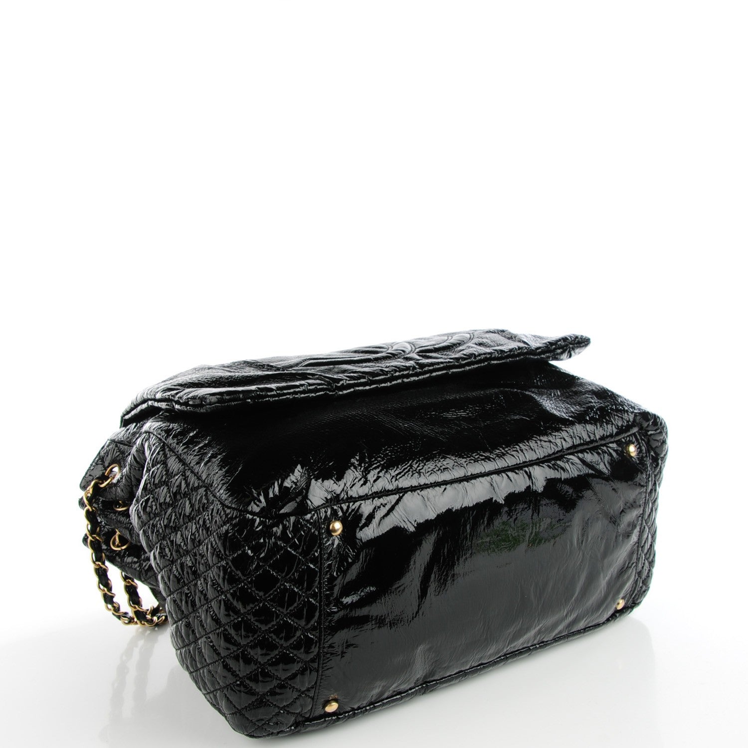 Chanel Vinyl XL Rock and Chain Flap Black 4 of 8