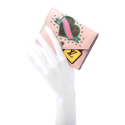 Louis Vuitton Epi Victorine Stories Wallet Rose Ballerine 2 of 7
