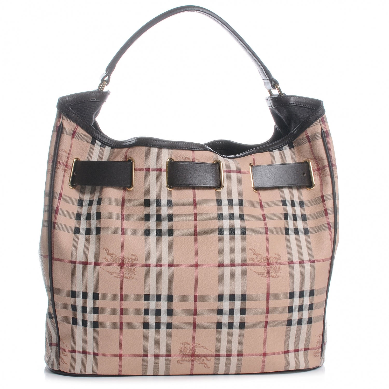 Burberry Haymarket Check Walden Hobo 1 of 9