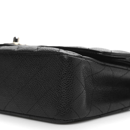 Chanel Caviar Quilted Medium Double Flap Black 9 of 13