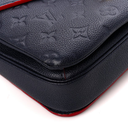 Louis Vuitton Empreinte Pochette Metis Marine Rouge 9 of 11
