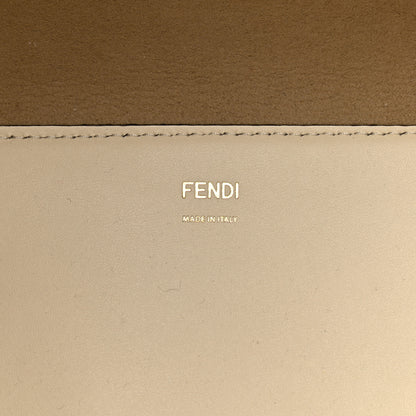 Fendi Vitello King Plexiglass Logo Embossed Large Fendi Sunshine Shopper Tote White Ice 6 of 11