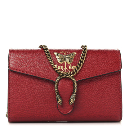 Gucci Calfskin Garden Dionysus Chain Wallet Hibiscus Red 1 of 12
