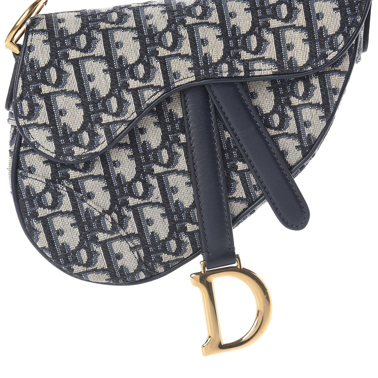 Oblique Mini Saddle Bag Blue