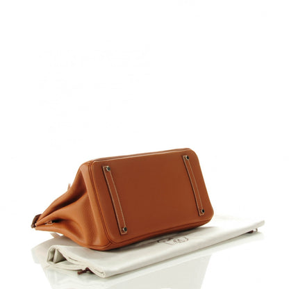 Hermes Taurillon Clemence Birkin 35 Gold 6 of 24