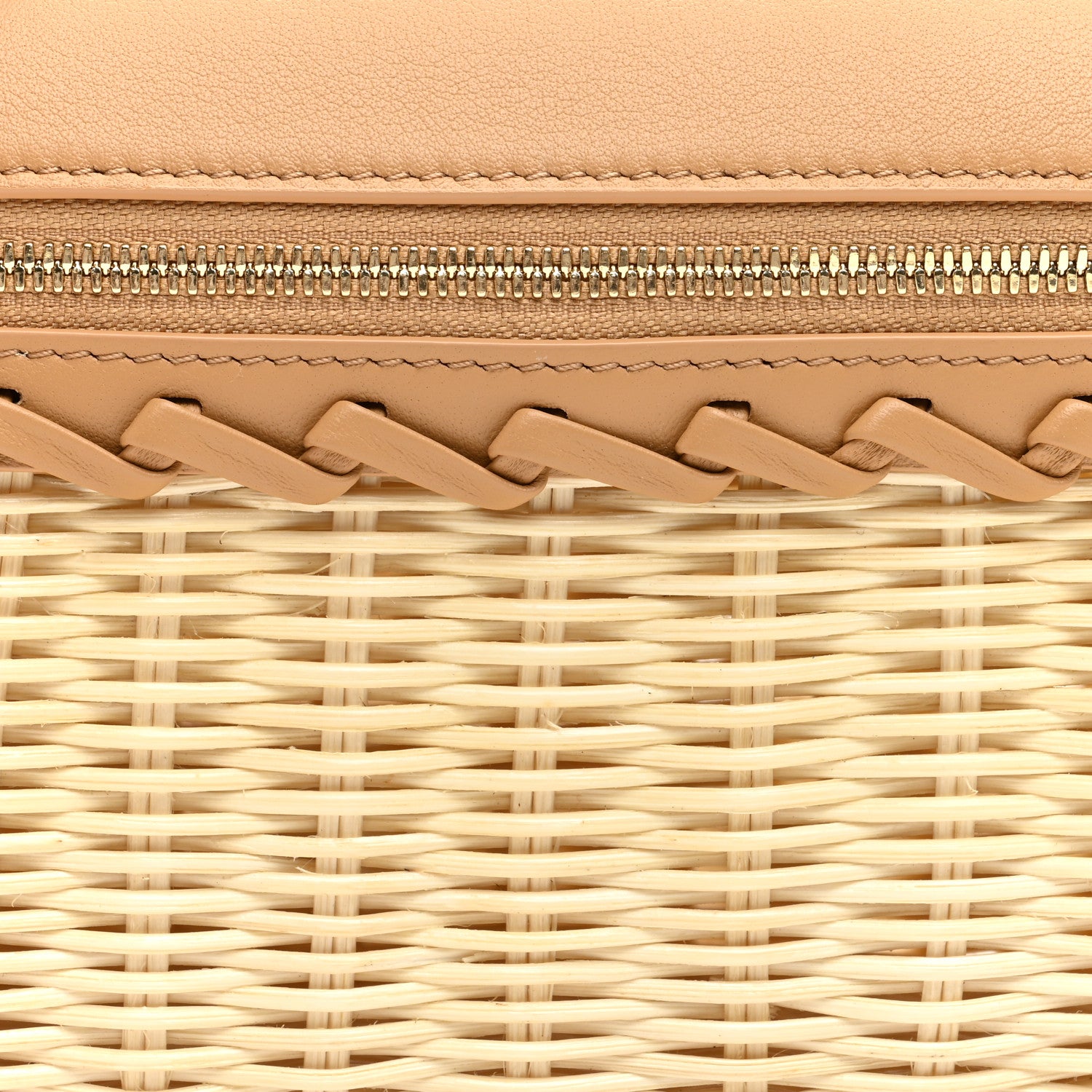 Loro Piana Wicker Calfskin L19 Extra Pocket Pouch Natural 7 of 10