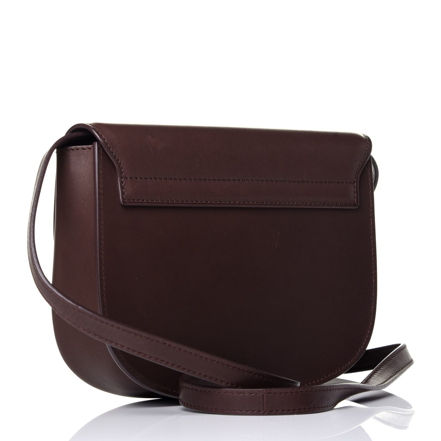 Vintage Calfskin Monogram Medium Kaia Satchel Brown