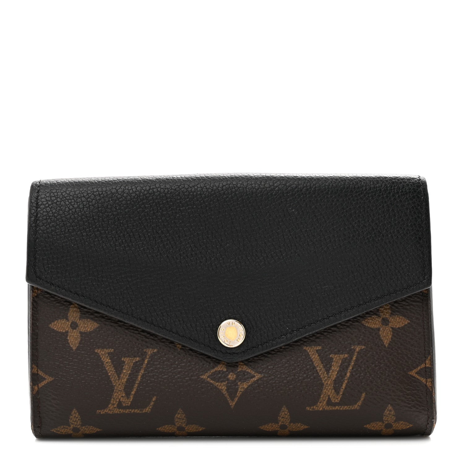Louis Vuitton Monogram Pallas Compact Wallet Black 1 of 8