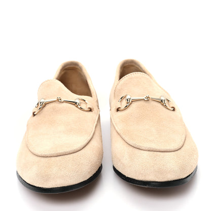 Gucci Suede Horsebit Womens Jordaan Loafers 39 Pink Sand 3 of 10
