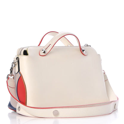 Fendi Vitello Dolce Marquetry Medium By The Way Boston Bag White Multicolor 3 of 11