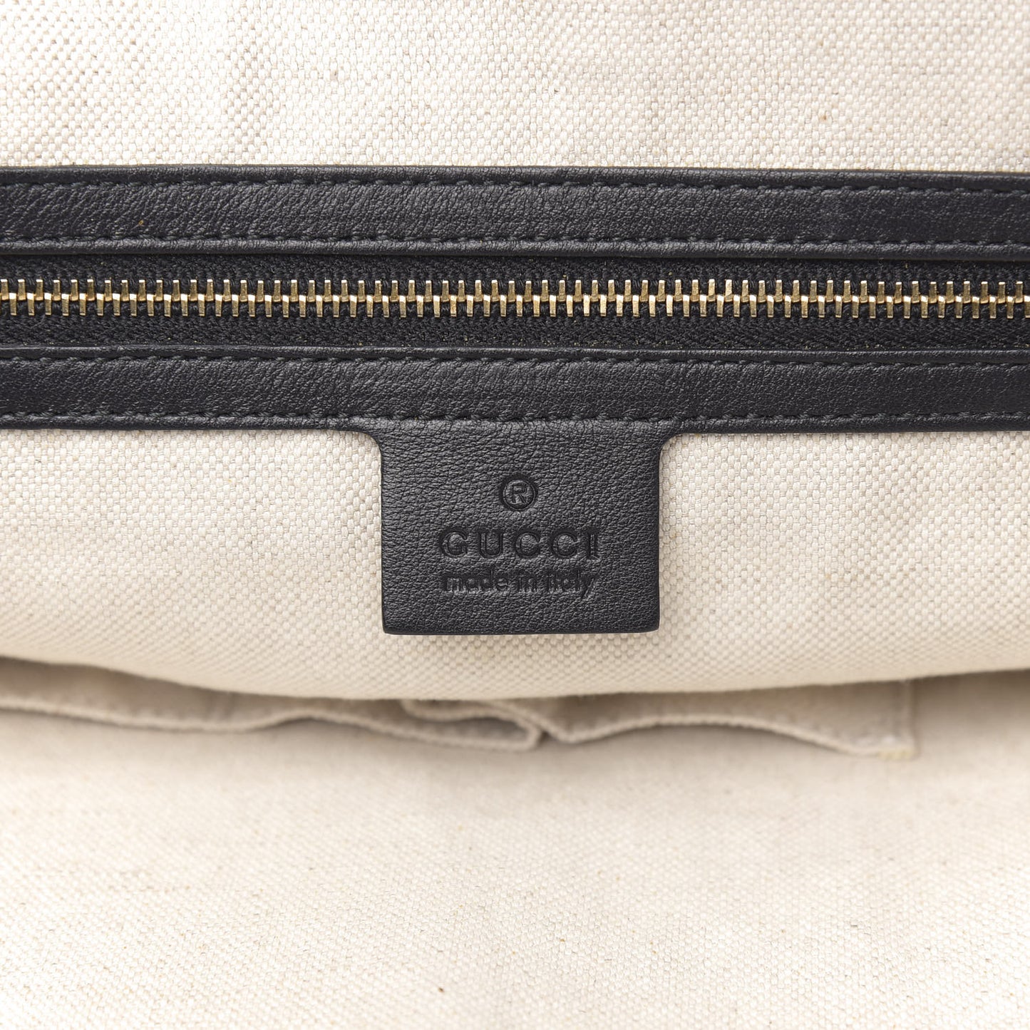 Guccissima Large Bree Foldover Tote Black