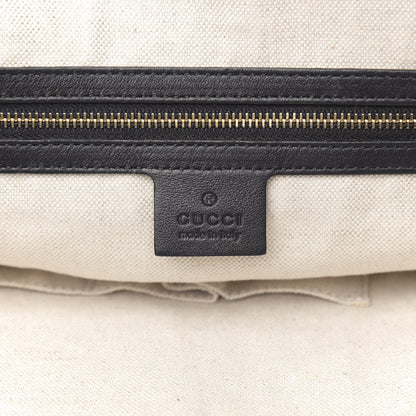 Gucci Guccissima Large Bree Foldover Tote Black 6 of 10