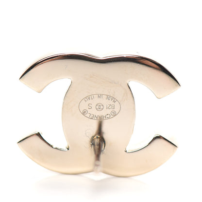 Chanel Metal CC Turnlock Clip On Earrings Gold 4 of 5