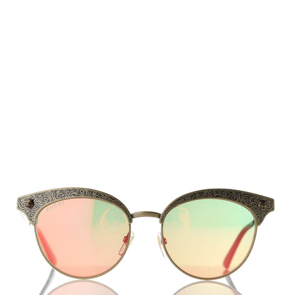Gucci Cat Eye Sunglasses GG0223S Silver 2 of 8