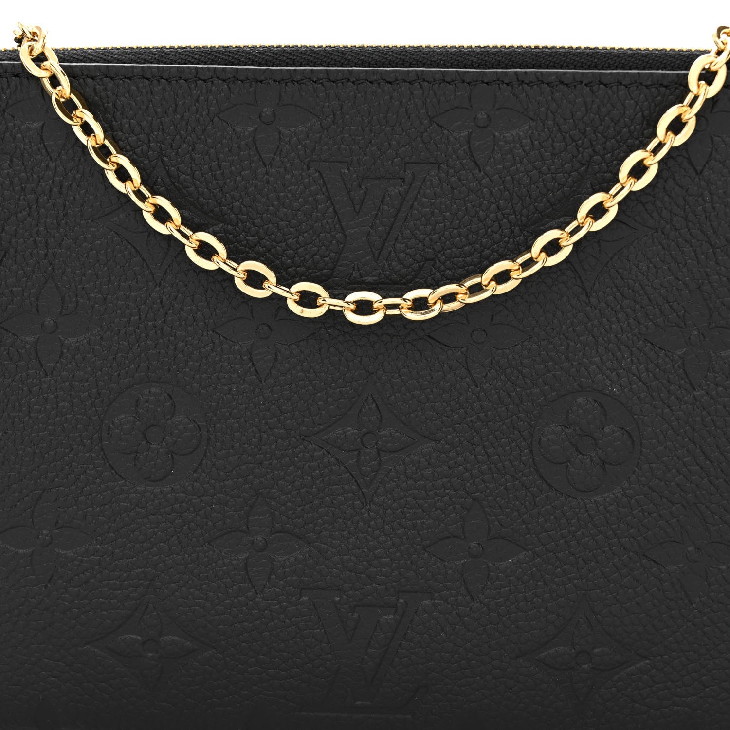 Louis Vuitton Empreinte Double Zip Pochette Black 9 of 12