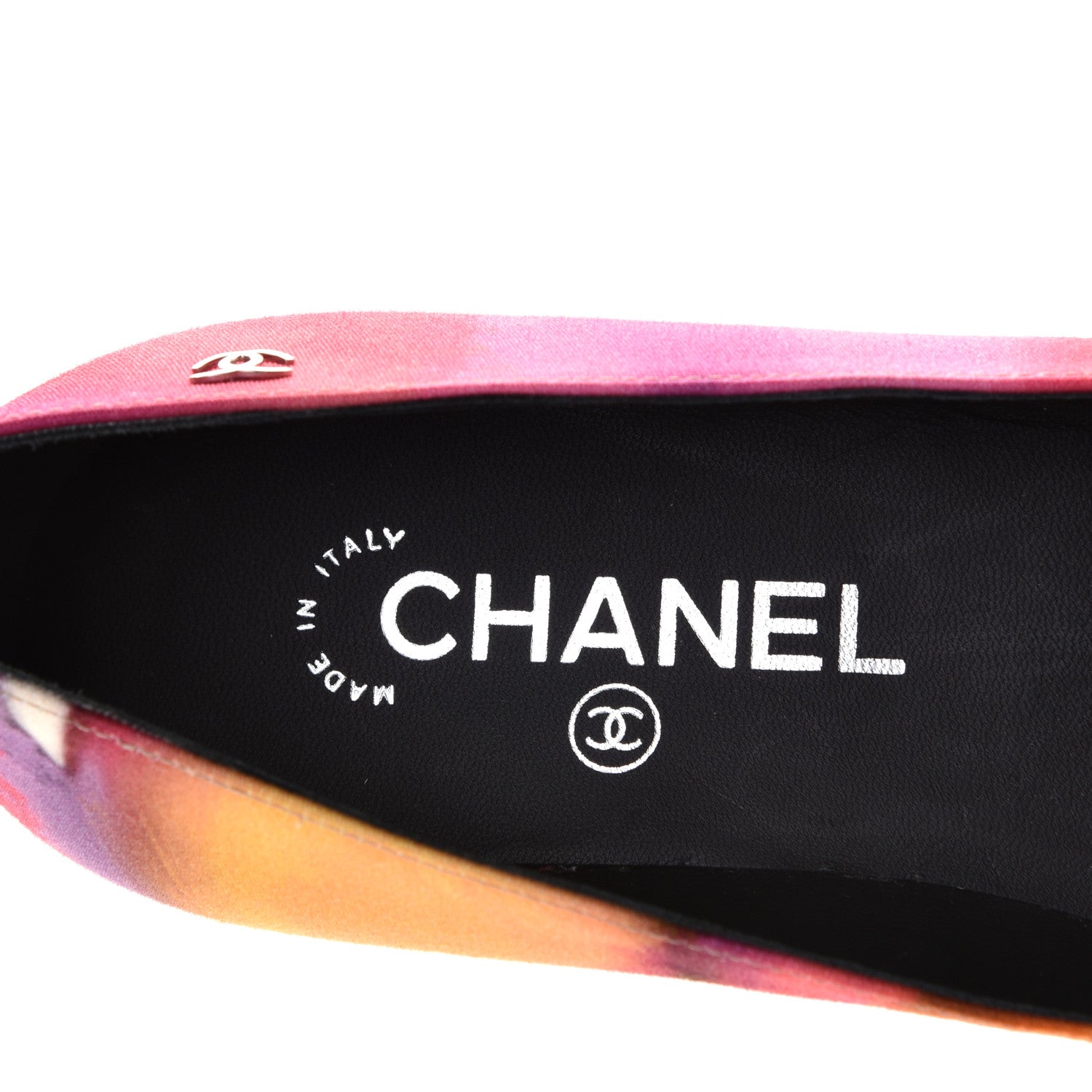 Chanel Fabric Patent Printed CC Cap Toe Ballerina Flats 36 Multicolor 14 of 18