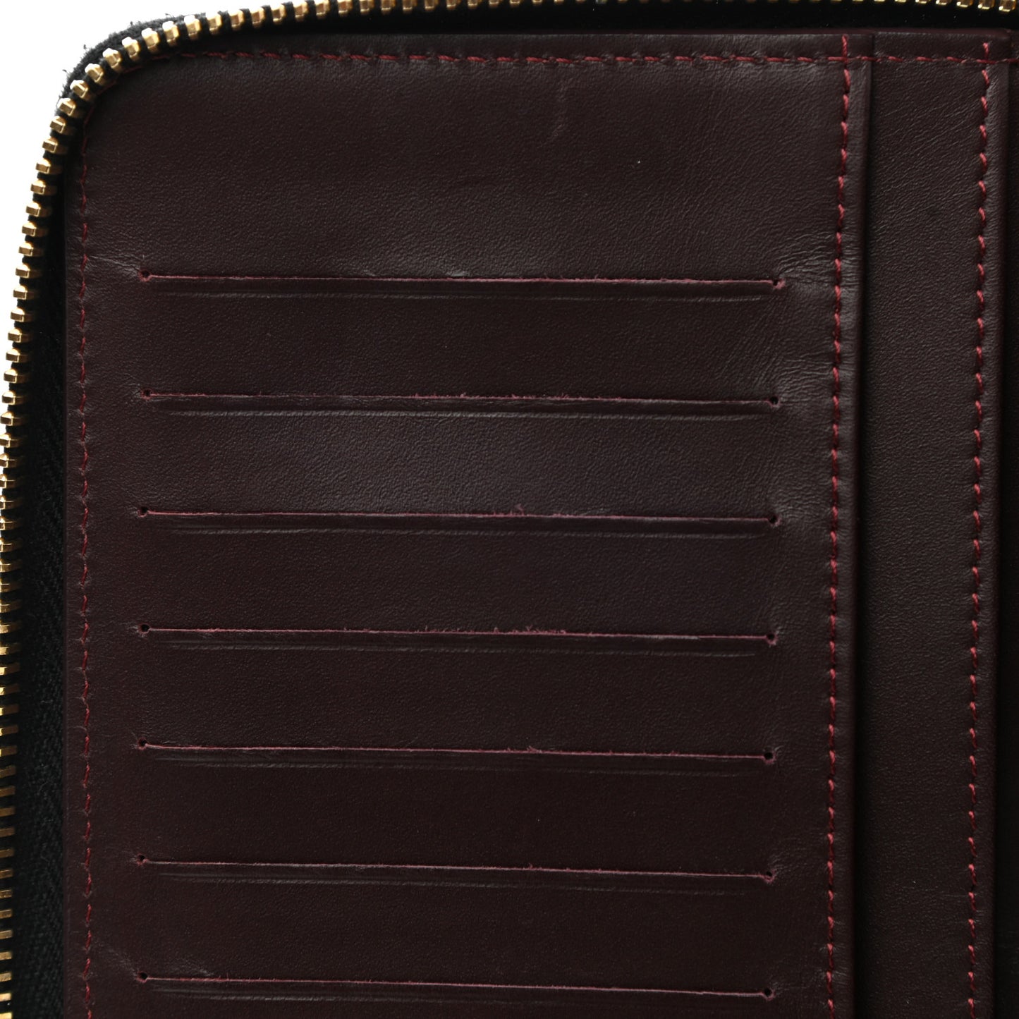 Caviar Quilted Large Zip Around Organizer Wallet Black