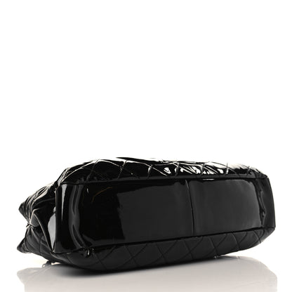 Chanel Patent Quilted Timeless CC Soft Tote Black 3 of 8