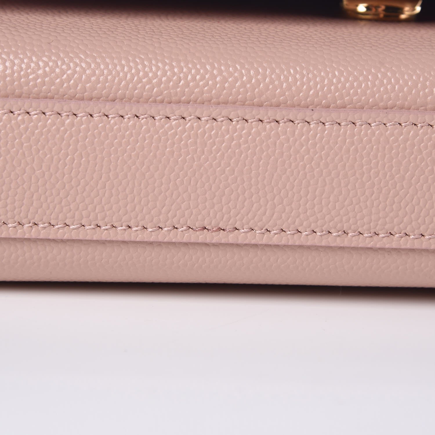 Saint Laurent Grain De Poudre Small Monogram Kate Satchel Pale Blush 10 of 15