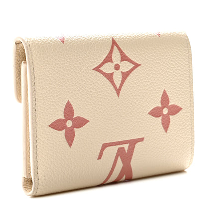 Louis Vuitton Empreinte Monogram Giant Victorine Wallet Creme Bois De Rose 3 of 7