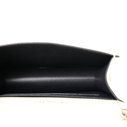 Christian Dior Lambskin Sequin Micro Diorama Flap Bag White 5 of 9