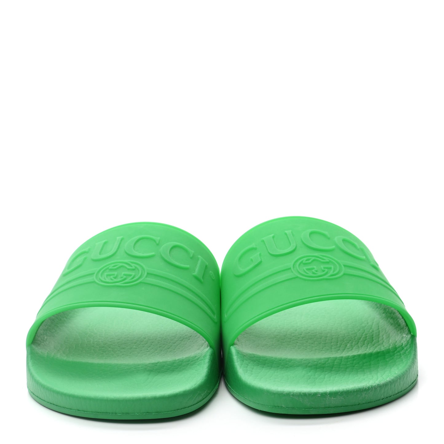 Rubber Logo Stamped Mens Slide Sandals 12 Verde