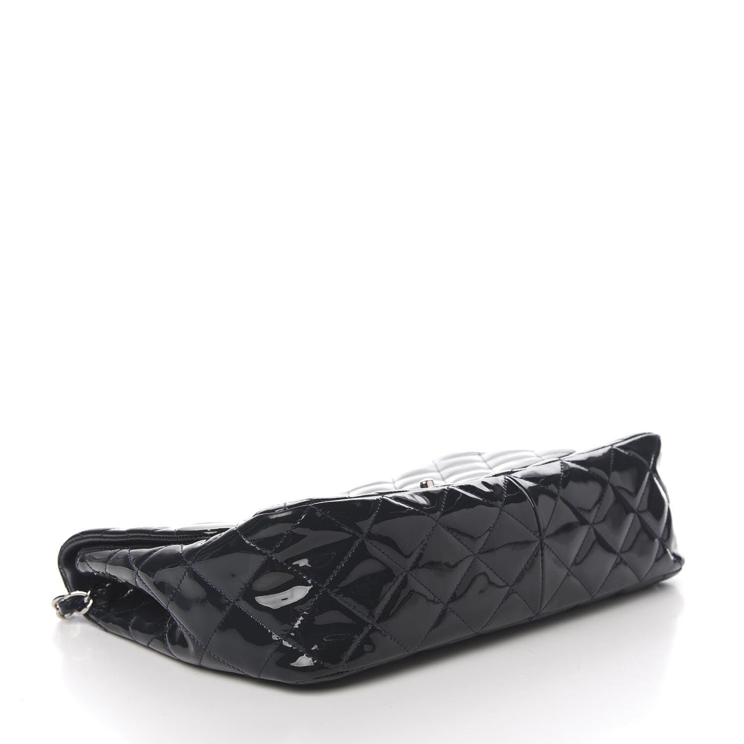 Chanel Patent Quilted Jumbo Single Flap Navy 3 of 9