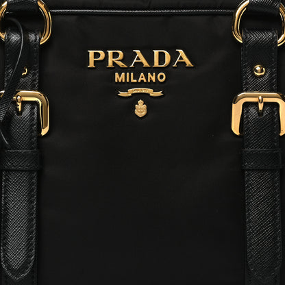 Prada Tessuto Nylon Saffiano Bauletto Black 8 of 10