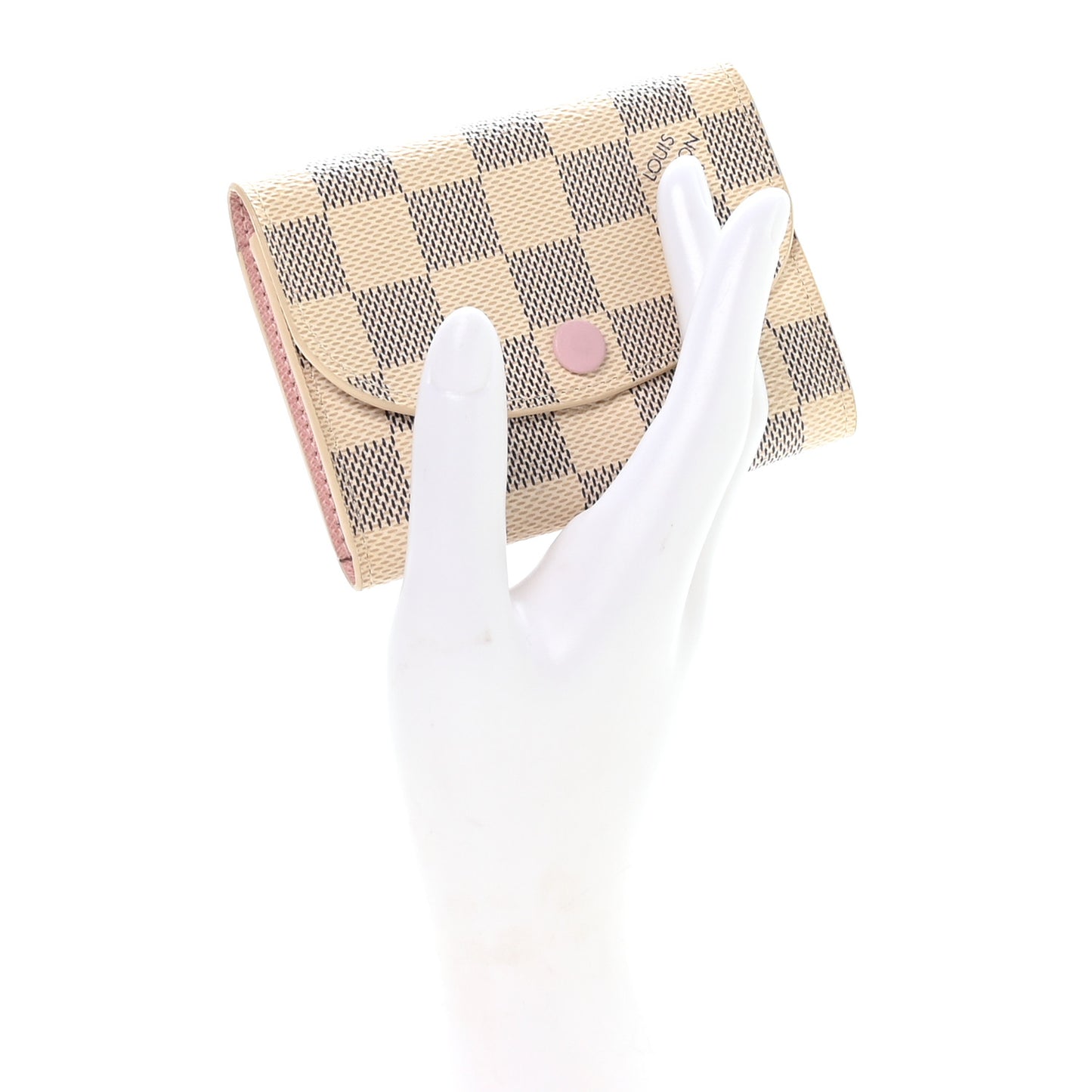 Damier Azur Rosalie Coin Purse Rose Ballerine