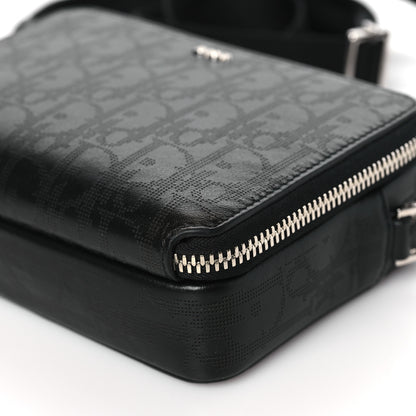 Christian Dior Calfskin Oblique Galaxy Perforated Messenger Black Multicolor 11 of 11