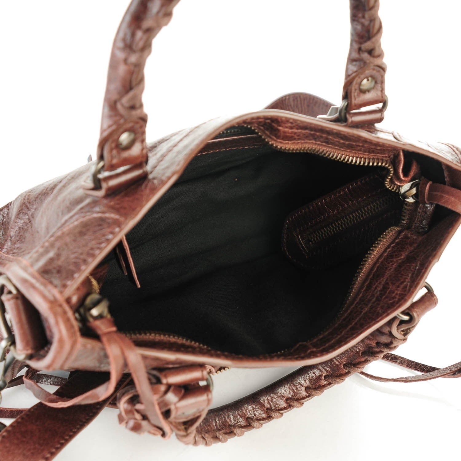 Balenciaga Agneau Classic Hardware Mini City Cigare Fonce 4 of 6