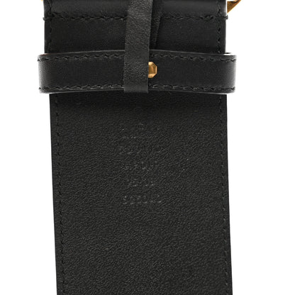 Gucci Calfskin Crystal Double G 55mm Belt 95 38 Black 3 of 4