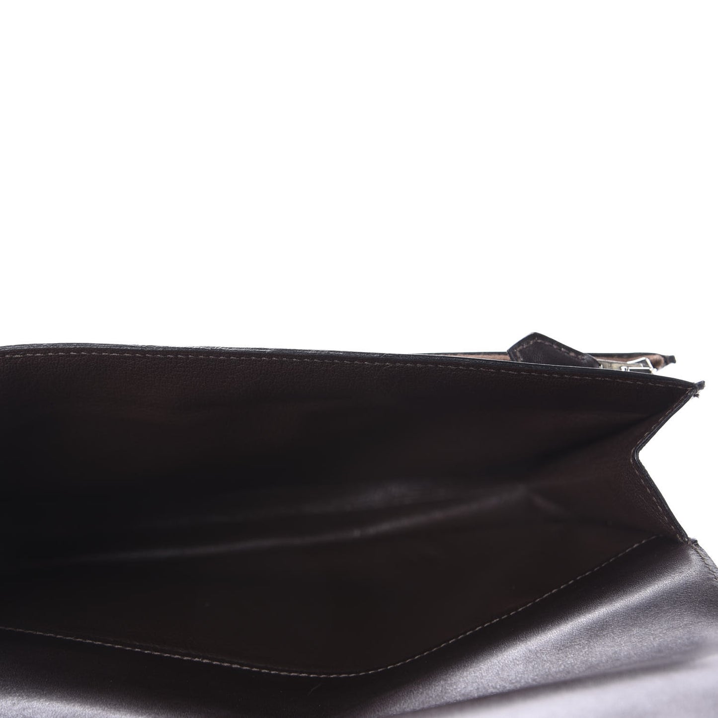 Box Jet Pochette Clutch Chocolate