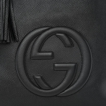 Gucci Pebbled Calfskin Large Soho Hobo Black 9 of 11