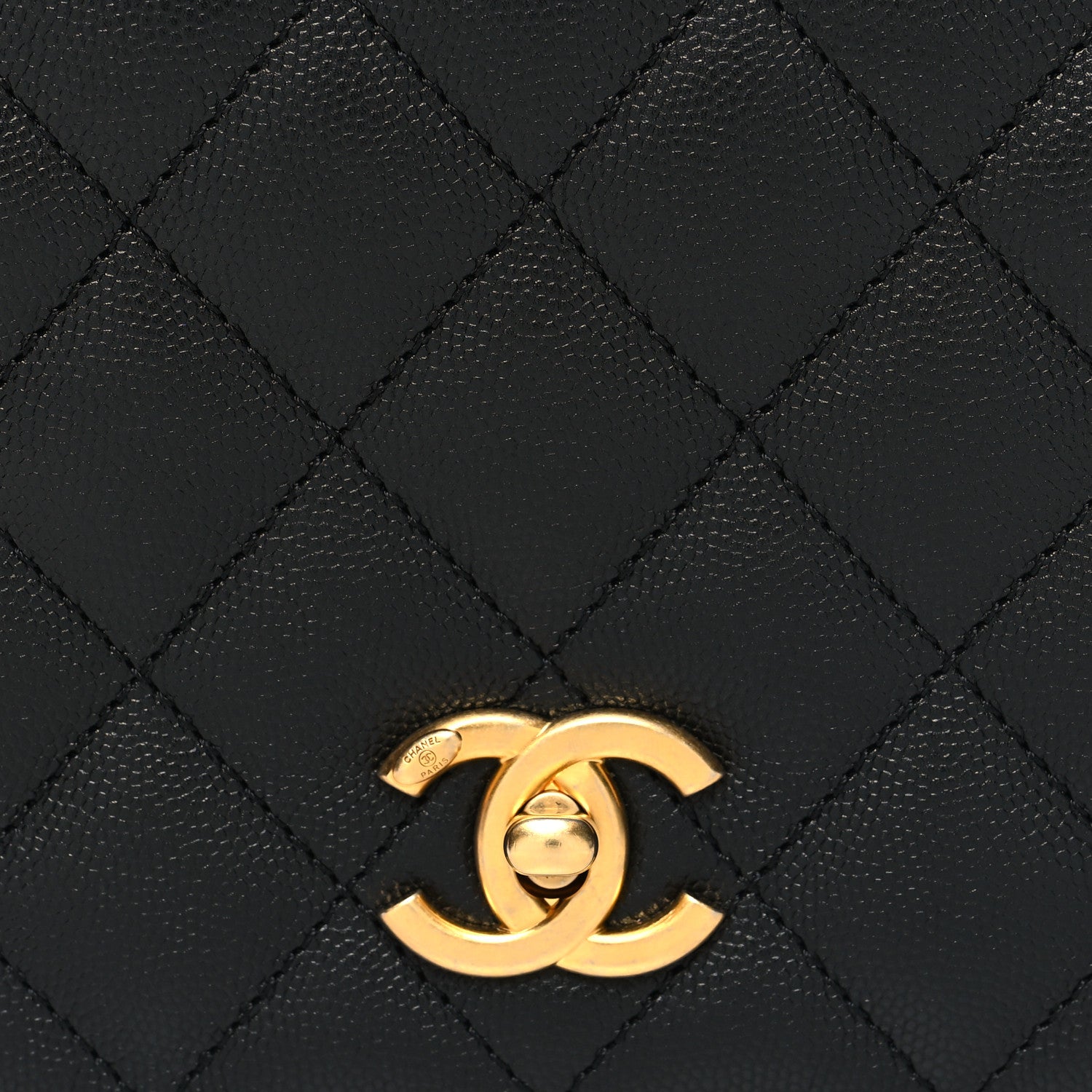 Chanel Caviar Quilted Mini Top Handle Flap Black 9 of 11