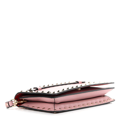 Valentino Garavani Nappa Small Rockstud Wristlet Clutch Poudre 4 of 10
