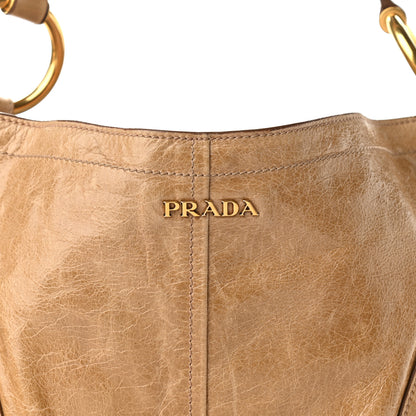 Prada Vitello Shine Hobo Cammeo 10 of 15